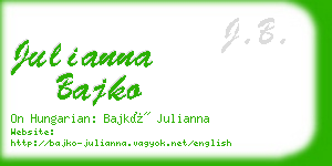 julianna bajko business card